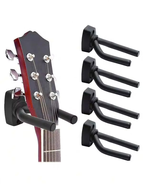 1pc Guitar Wall Mount Hanger With Adjustable Soft Hook, Universal For Guitar, Ukulele, Bass, Erhu And Other Instruments